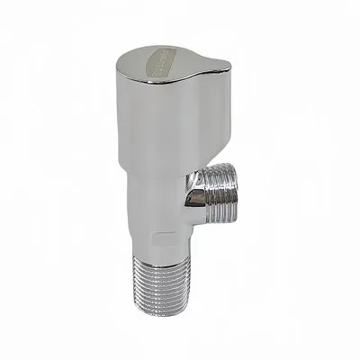 RVS warmwater hoekklep